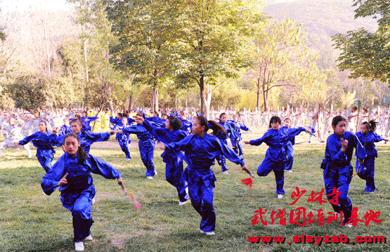 少林武校（少林延鲁武术学校）学员外出表演