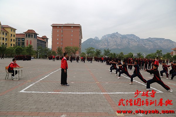 少林武术学校对学员进行武术成绩考核