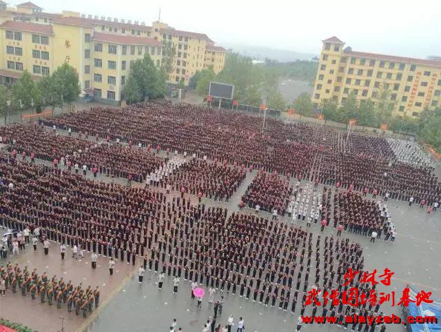 少林武术学校学员光荣加入解放军特种部队欢送仪式