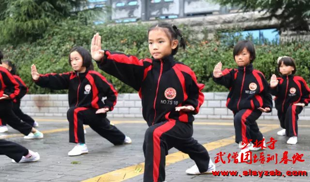 少林武校学生学习的少林套路